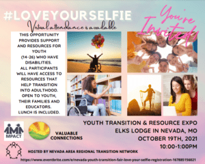 Love Your Selfie Youth Transition & Resource Expo @ Elks Lodge