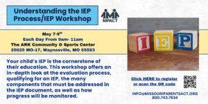 Understanding the IEP Process/IEP Workshop @ The ARK Community & Sports Center