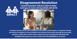 Disagreement Resolution