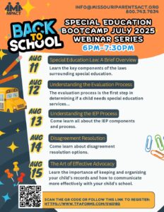 MPACT's Back to School: August Webinar Series 2025 @ Virtual