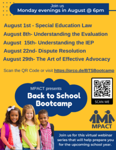 Back to School Bootcamp Webinar Series @ Virtual