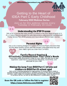 MPACT's Getting to the Heart of IDEA Early Childhood Webinar Series @ Virtual