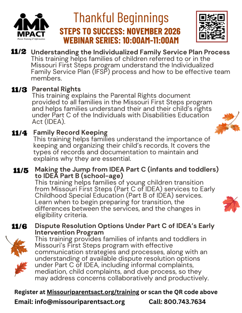 November 2026 webinar series flyer