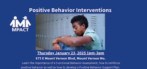 Positive Behavior Interventions (IN PERSON)