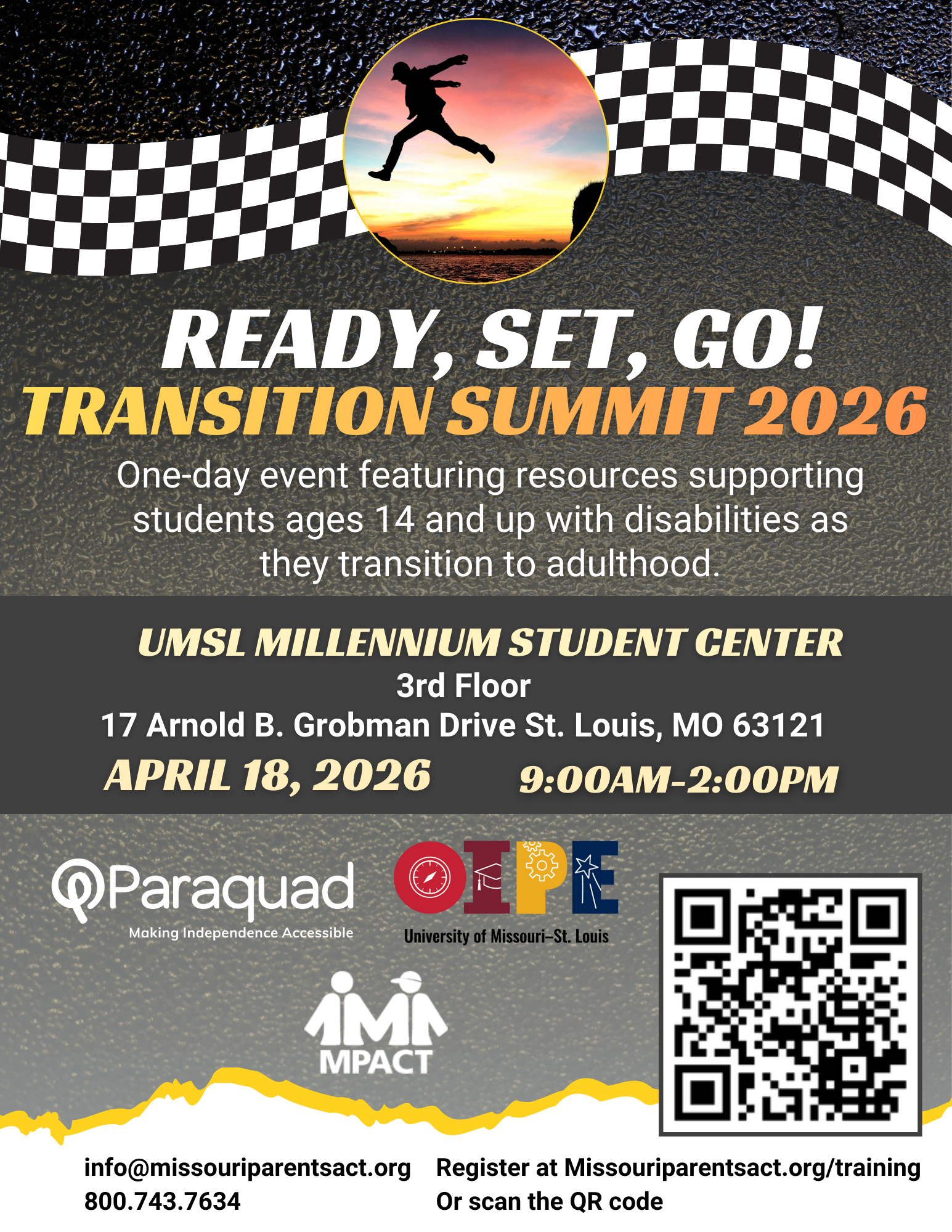 Ready set go transition summit STL 2026 flyer