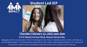 Student-Led IEP (CANCELLED)