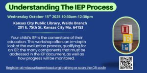 Understanding The IEP Process 10.15.25 @ Waldo Branch Library