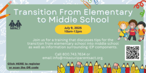 Transition From Elementary to Middle School @ Waldo Branch Library